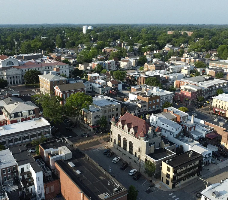 Aerial view of Media PA