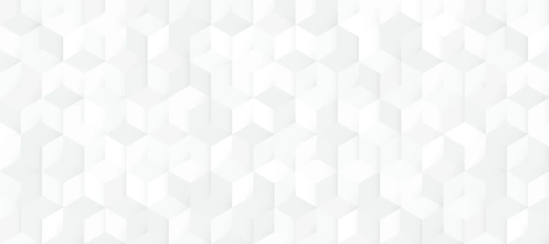 Abstract pattern of overlapping translucent hexagons in shades of white and light gray, creating a soft, textured background